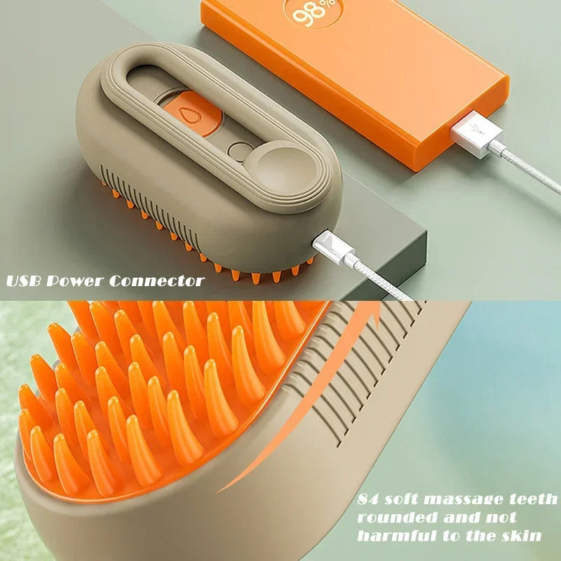 SteamPaw 3in1 Dampf-Fellbürste