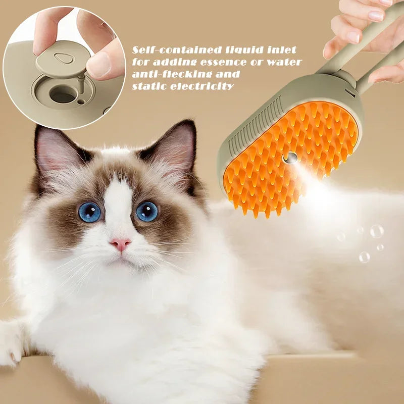 SteamPaw 3in1 Dampf-Fellbürste