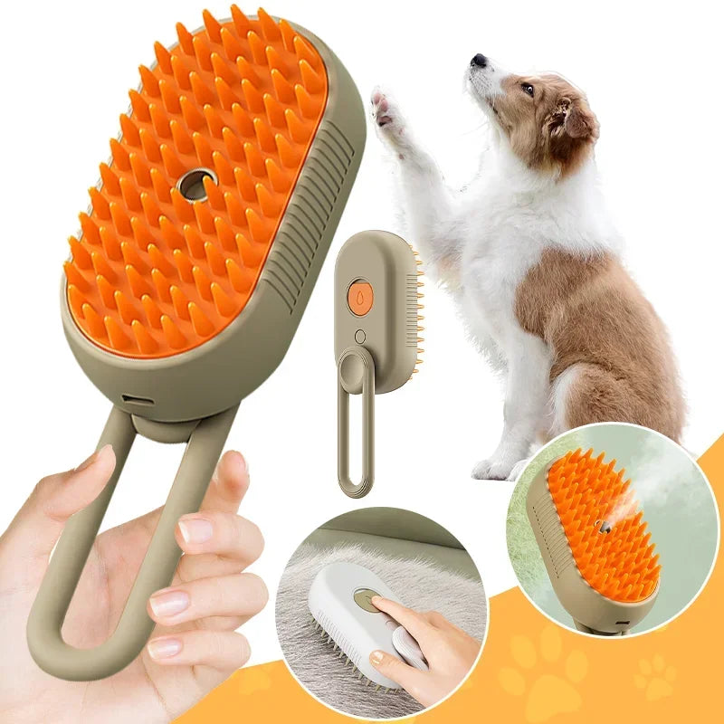 SteamPaw 3in1 Dampf-Fellbürste
